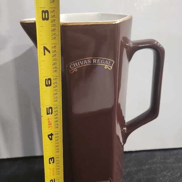 Vintage Chivas Regal Scotch Whisky Ceramic Brown Pitcher - Picture 8 of 10